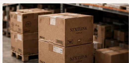 Warehouse boxes for NEXTLINK JAPAN logistics